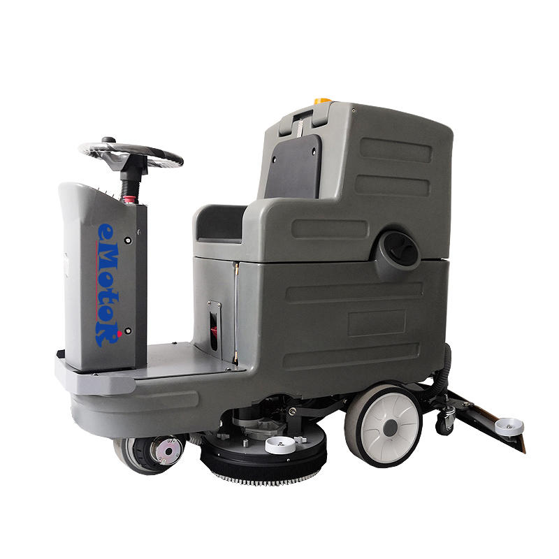 Why are industrial floor scrubbers more efficient at cleaning than ordinary floor scrubbers?