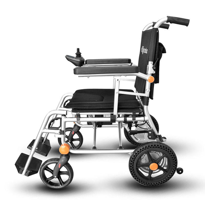 8810  New design Aluminum Alloy Frame Electric Super Lightweight Battery Removable Easy Fold Wheelchair For Sale
