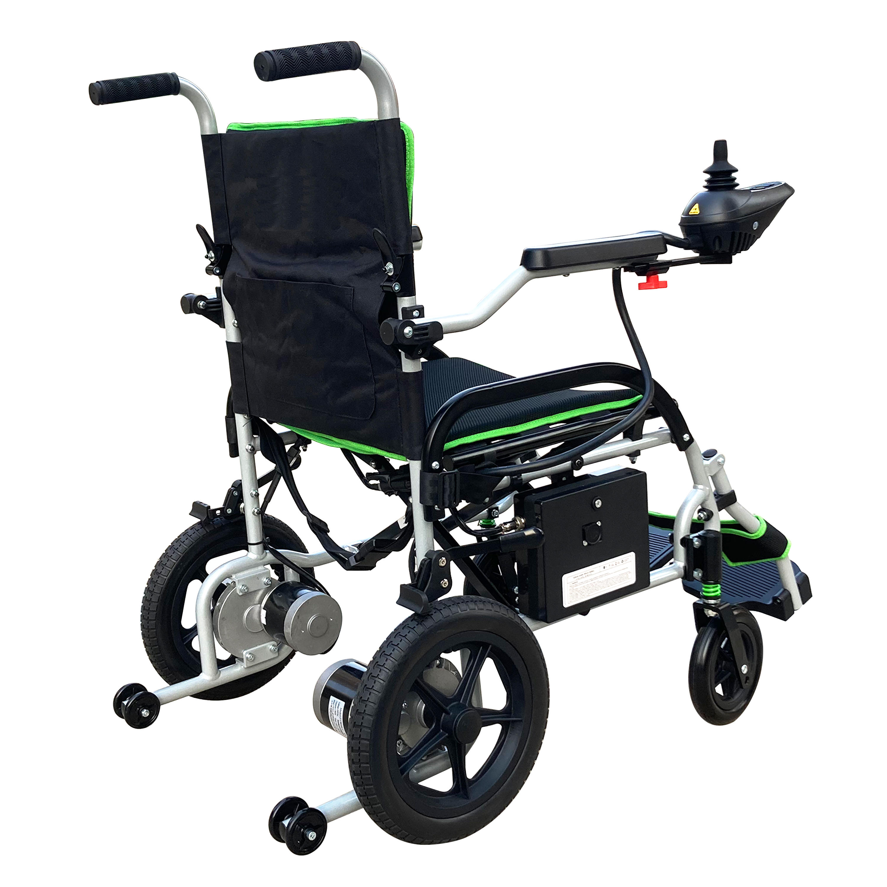 Electric Wheelchair Lightweight Foldable for Adults Seniors, Total Weights 37.5lbs,Weight Capacity 265lbs with Dual Motor Wheelchairs